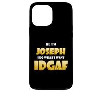 Custodia per iPhone 13 Pro Max Joseph IDGAF Funny Meme Halloween Costume For Joes Joke Joe