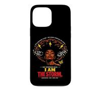 Custodia per iPhone 13 Pro Max Juneteenth She Whispered I Am The Storm Womens Black History