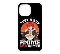 Custodia per iPhone 13 Pro Max Just A Boy Who Loves Anime E Ramen giapponese Noodle Bowl
