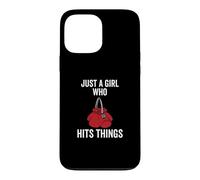 Custodia per iPhone 13 Pro Max Just a Girl Who Hits Things - Guantoni da boxe da donna