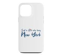Custodia per iPhone 13 Pro Max Just A Girl Who Loves New York