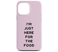 Custodia per iPhone 13 Pro Max Just Here For The Food Divertente Retro Ringraziamento Turchia Day