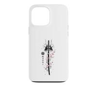 Custodia per iPhone 13 Pro Max Katana Samurai Oda Nobunaga Sakura Bloom