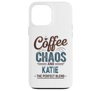 Custodia per iPhone 13 Pro Max Katie Personalized Cute Coffee Girls Katie Name