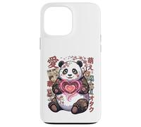 Custodia per iPhone 13 Pro Max Kawaii Panda with Heart Sweet Panda Bear with a Heart Symbol