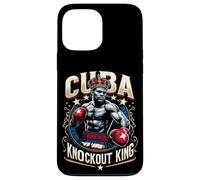 Custodia per iPhone 13 Pro Max King Cuba Crown Knockout di boxe cubano