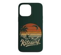 Custodia per iPhone 13 Pro Max Kitesurf Kiteboarding Spiaggia Onde Tramonto Palma