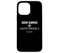Custodia per iPhone 13 Pro Max Koh Samui Thailandia Coordinates Island Travel Design