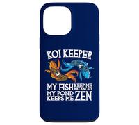 Custodia per iPhone 13 Pro Max Koi Keeper I miei pesci mi mantengono in equilibrio Il mio laghetto mi mantiene Zen
