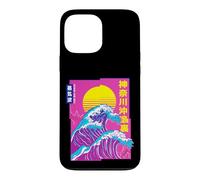 Custodia per iPhone 13 Pro Max La Grande Onda, Vaporwave Anime Estetica Glitch Giapponese