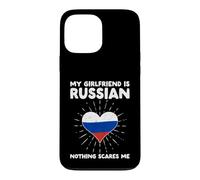 Custodia per iPhone 13 Pro Max La mia ragazza è russa nulla mi spaventa - Russia Heart