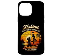 Custodia per iPhone 13 Pro Max La pesca risolve la maggior parte dei miei problemi Basket Il resto Retro