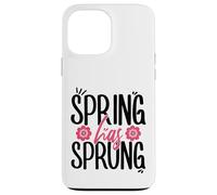 Custodia per iPhone 13 Pro Max La primavera è arrivata Buona Pasqua Ostara Blessings Floral