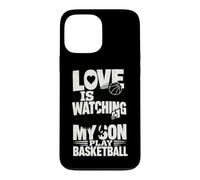 Custodia per iPhone 13 Pro Max L'amore sta guardando mio figlio giocare a basket