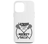 Custodia per iPhone 13 Pro Max LAX Lacrosse Giocatore Hockey Con Palline CAPRA Lacrosse