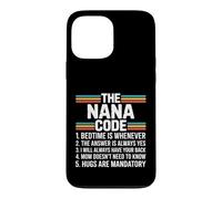 Custodia per iPhone 13 Pro Max Le regole divertenti del codice Nana per nipoti e Nana Love