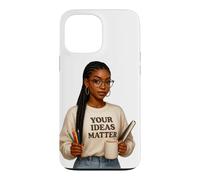 Custodia per iPhone 13 Pro Max Le tue idee contano ispirazione positiva ti e ti amo.