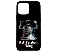 Custodia per iPhone 13 Pro Max Let Freedom Ring 4 luglio USA 250th Liberty Bell Glitch