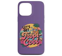 Custodia per iPhone 13 Pro Max Lets Get Tropi Cool Ananas Occhiali da sole Beach Summer