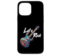 Custodia per iPhone 13 Pro Max Let's Rock N Roll Guitar Band Funny Rock Ragazze Ragazzi Bambini