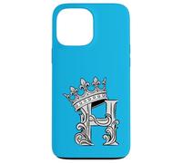Custodia per iPhone 13 Pro Max Lettera H Iniziale + Corona Celeste