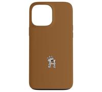 Custodia per iPhone 13 Pro Max Lettera H iniziale + corona marrone