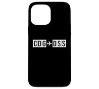 Custodia per iPhone 13 Pro Max Linee di volo CDG DSS da Parigi a Dakar Air Codes