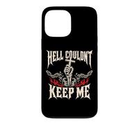 Custodia per iPhone 13 Pro Max L'inferno non poteva tenermi Christian Cross Catene spezzate
