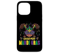 Custodia per iPhone 13 Pro Max Little Miss Mardi Gras Ragazza Nera Grasso Martedì Ragazze Bambini