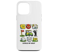 Custodia per iPhone 13 Pro Max Livelli divertenti del golf Detti divertenti sul golf Nerd geometrici