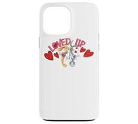 Custodia per iPhone 13 Pro Max Looney Tunes Bugs and Lola Loved Up Valentine's Day