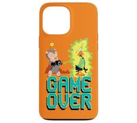 Custodia per iPhone 13 Pro Max Looney Tunes Porky and Daffy Game Over
