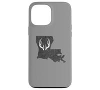 Custodia per iPhone 13 Pro Max Louisiana LA Deer Hunting Shed Antlers Design