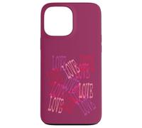 Custodia per iPhone 13 Pro Max Love in Cascata Lettering Romantico