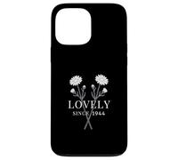 Custodia per iPhone 13 Pro Max Lovely Since 1944 - Compleanno floreale vintage con margherite