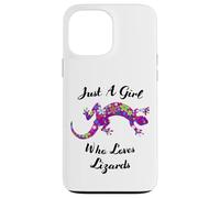 Custodia per iPhone 13 Pro Max Lucertola Just A Girl Who Loves Lizards Outfit Lizard Lover