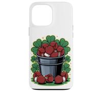 Custodia per iPhone 13 Pro Max Lucky St. Patrick's Day Boxing Gloves Bucket Clover