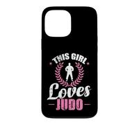 Custodia per iPhone 13 Pro Max Maestria sul tappeto Questa ragazza ama il judo