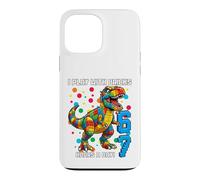 Custodia per iPhone 13 Pro Max Maglietta "I Play With Bricks 6 7 Hours Per Day"