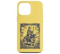 Custodia per iPhone 13 Pro Max Mago mistico Cavalcando Bassotto Cane Fantasy Art