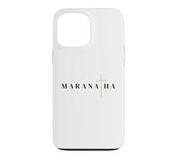 Custodia per iPhone 13 Pro Max Maranatha citazione greca vieni signore gesù