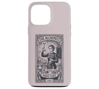 Custodia per iPhone 13 Pro Max Marie Curie Alchemist Tarocchi Card; Donne in chimica STEM
