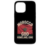 Custodia per iPhone 13 Pro Max Marocco Bandiera Dio Patria Re Orgoglio Nazionale Patrimonio