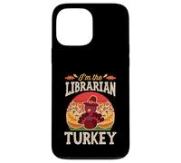 Custodia per iPhone 13 Pro Max Matching Family Thanksgiving I'm The Librarian Turkey