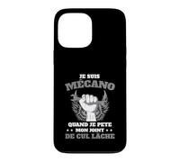 Custodia per iPhone 13 Pro Max Mécano Mécanicien Humour Clé Plate Atelier Mécanicien