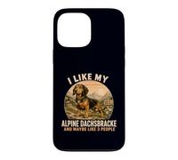 Custodia per iPhone 13 Pro Max Mi piace il mio Alpine Dachsbracke e forse come 3 persone umorismo
