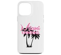 Custodia per iPhone 13 Pro Max MIAMI BEACH FLORIDA Palma Retro Tropicale