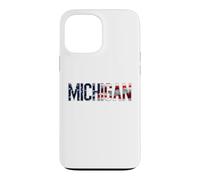 Custodia per iPhone 13 Pro Max Michigan 4 luglio bandiera americana