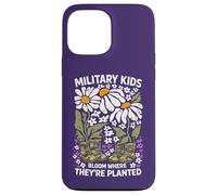 Custodia per iPhone 13 Pro Max Militare Kid Tarassaco Bloom Dove Sono Piantati Viola Up