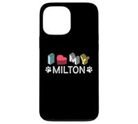 Custodia per iPhone 13 Pro Max Milton Nome cane personalizzato Milton Pet Lover